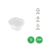 Bol Redondo Aperitivos Reutilizable Blanco 250CC