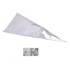 Bolsa Caramelo Estrellas Plata 38CM