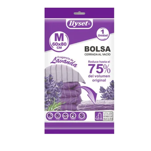 Bolsa Cerrada Al Vacío Lavanda 60X80CM