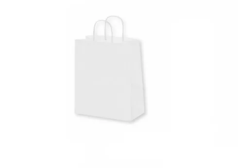 Bolsa Papel Blanco 20+8x24cm