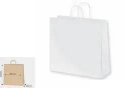 Bolsa Papel Blanco 46+16x49cm