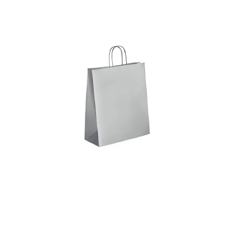 Bolsa Papel Plata 20+8x24cm
