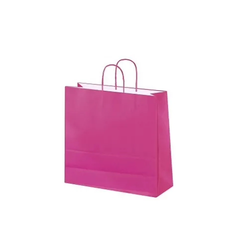Bolsa Papel Rosa Fucsia 44+20x51cm
