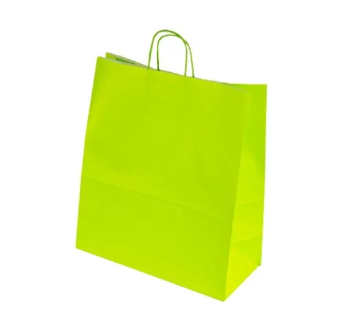 Bolsa Papel Verde Lima 44+20x51cm