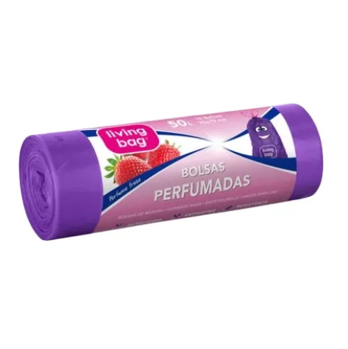 Bolsas de Basura Perfumada Fresa 50L Lila