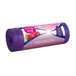 Bolsas de Basura Perfumada Fresa 30L Lila