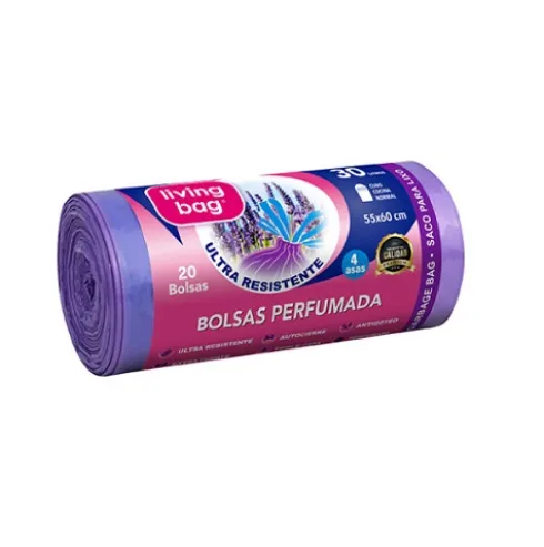 Bolsas de Basura Perfumada Ultra Resistente 30L Lila