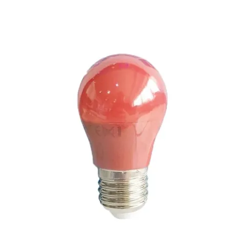 Bombilla G45 E27 3.5W Rojo