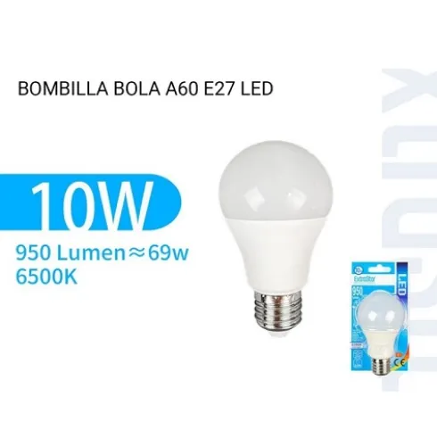 Bombilla Led A60 Bola Luz Fría