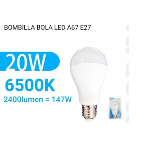 Bombilla Led A67 Bola Luz Fría