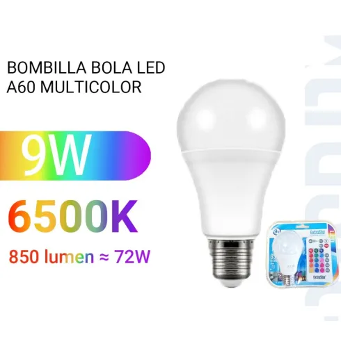Bombilla Led A60 Multicolor