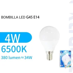 Bombilla Led G45 Bola Luz Fría