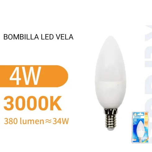 Bombilla Led Vela Luz Cálida