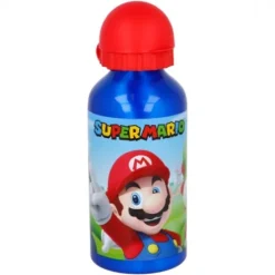 Botella Aluminio 400 ML Super Mario