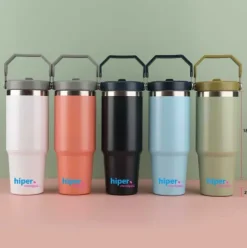 Botella Térmica de Acero Inoxidable con Asa – Mantiene Frío y Calor