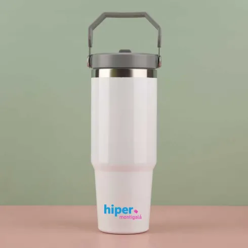 Botella Térmica de Acero Inoxidable con Asa – Mantiene Frío y Calor