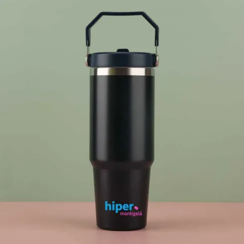 Botella Térmica de Acero Inoxidable con Asa – Mantiene Frío y Calor