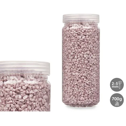 Bote Piedra Decorativa 700G Metalizada 2-5mm