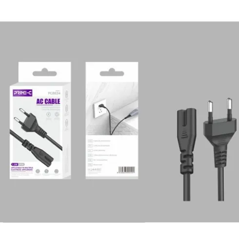 Cable de Alimentación 2 PIN 1.5M Negro