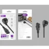 Cable de Alimentación 3 PIN 1.5M Negro