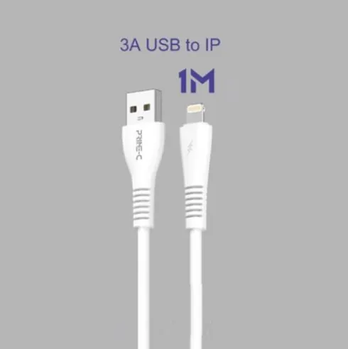 Cable USB-A a Lightning 1M 3A Blanco