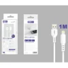 Cable USB-A a Lightning PVC 1M 3.4A Blanco