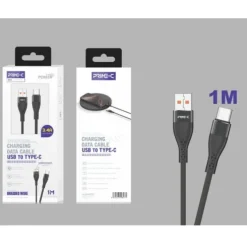 Cable USB-A a USB-C Trenzado Aluminio 1M 3.4A Negro