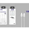 Cable USB-C a Lightning Braided 1M 35W Gris