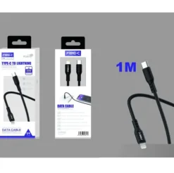 Cable USB-C a Lightning PVC 1M 35W Negro