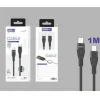 Cable USB-C a USB-C Trenzado Aluminio 1M 60W Negro