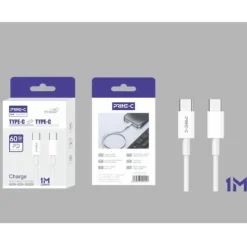 Cable USB-C a USB-C 60W Blanco