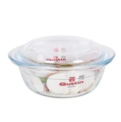 Cacerola Vidrio Redonda C/Tapa 1.6L