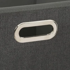 Caja de Almacenaje Jaspeado Gris Oscuro 31x15cm