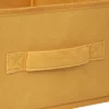 Caja de Almacenaje Terciopelo Amarillo 31x15cm