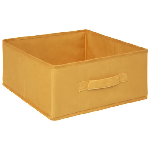 Caja de Almacenaje Terciopelo Amarillo 31x15cm