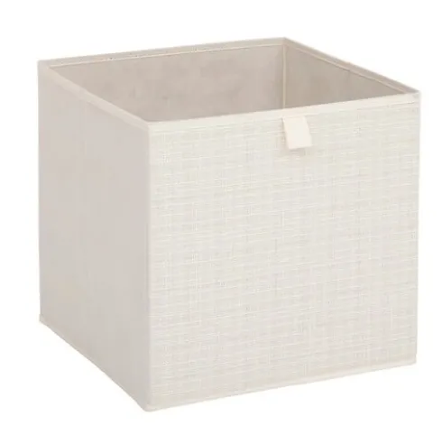 Caja de Almacenamiento Tweed Beige 31x31cm