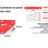 Calendario de Pared 2027 24.3×26.5cm