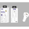 Cargador de Coche QC 3.0 y PD Doble USB 45W 3.4A Blanco