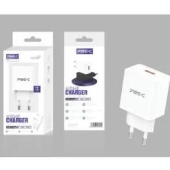 Cargador de Pared Con 1 Puerto USB 2.4A Blanco