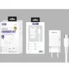 Cargador Rápido PD 3.0 Con Cable USB-C a USB-C 1M 25W Blanco