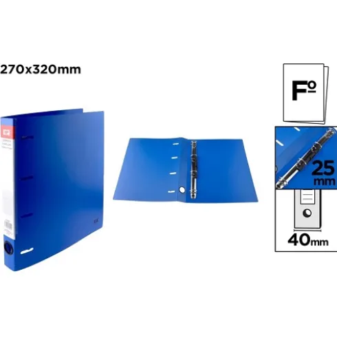 Carpeta 4 Anillas Folio Colores