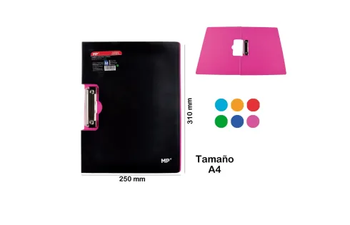 Carpeta C/Pinza Lateral Color A4