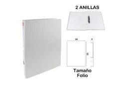 Carpeta Folio 2 Anillas Blanco