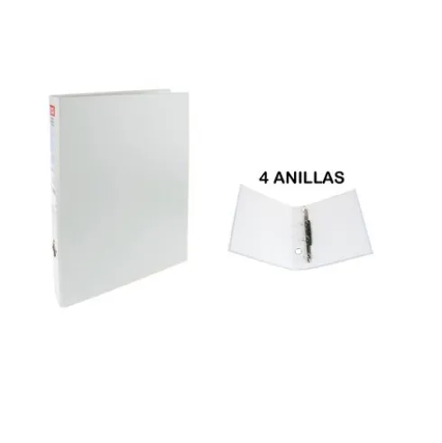 Carpeta Folio 4 Anillas Blanco
