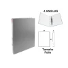 Carpeta Folio 4 Anillas Gris
