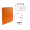 Carpeta Folio 4 Anillas Naranja