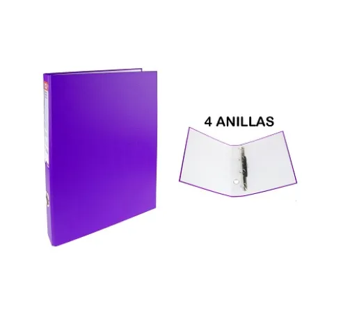 Carpeta Folio 4 Anillas Violeta