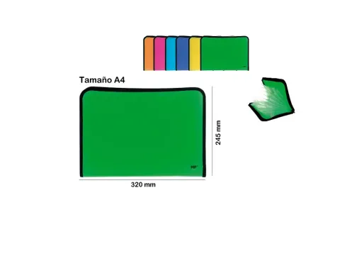 Carpeta Fuelle A4 C/Cremallera