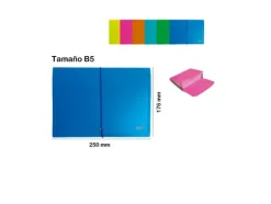 Carpeta Fuelle B5 C/Goma Color