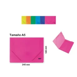 Carpeta Solapa A5 Color Brillante